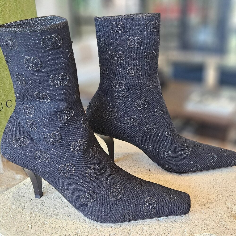 Gucci Ankle Boots Black Womens size 37+